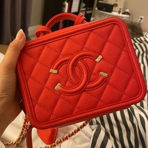 Chanel Filigree Vanity Case